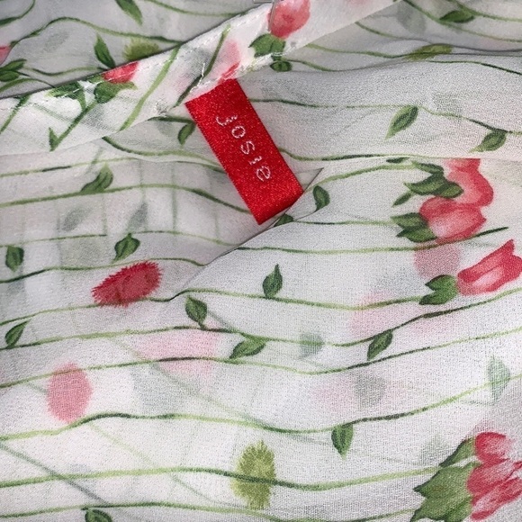 Adorable Garden Rose Chiffon Slip Dress - Picture 4 of 7